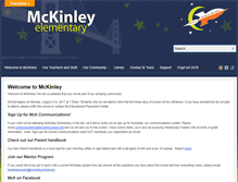 Tablet Screenshot of mckinleyschool.org